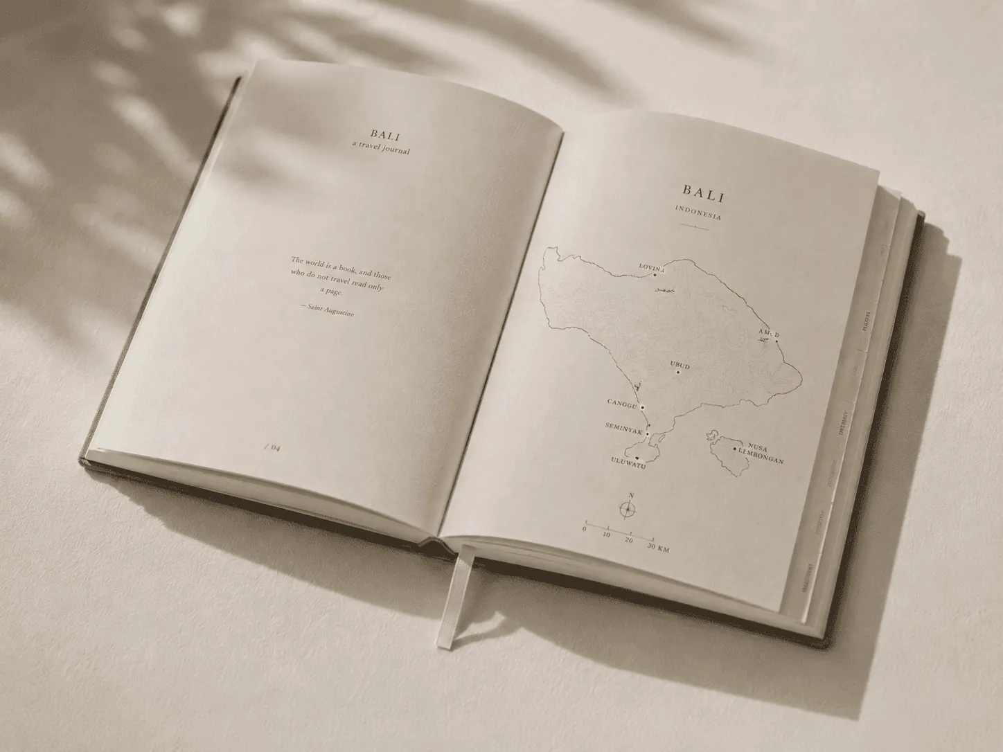 Páginas de mapas del diario de viaje